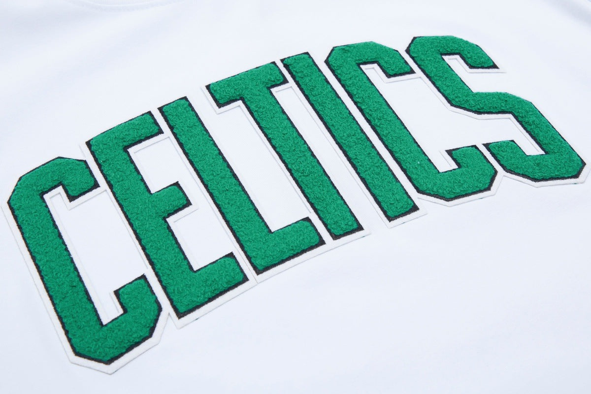 NBA BOSTON CELTICS CLASSIC CHENILLE MEN'S TEE (WHITE)