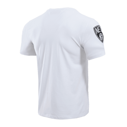 NBA BROOKLYN NETS CLASSIC CHENILLE MEN'S TEE (WHITE)