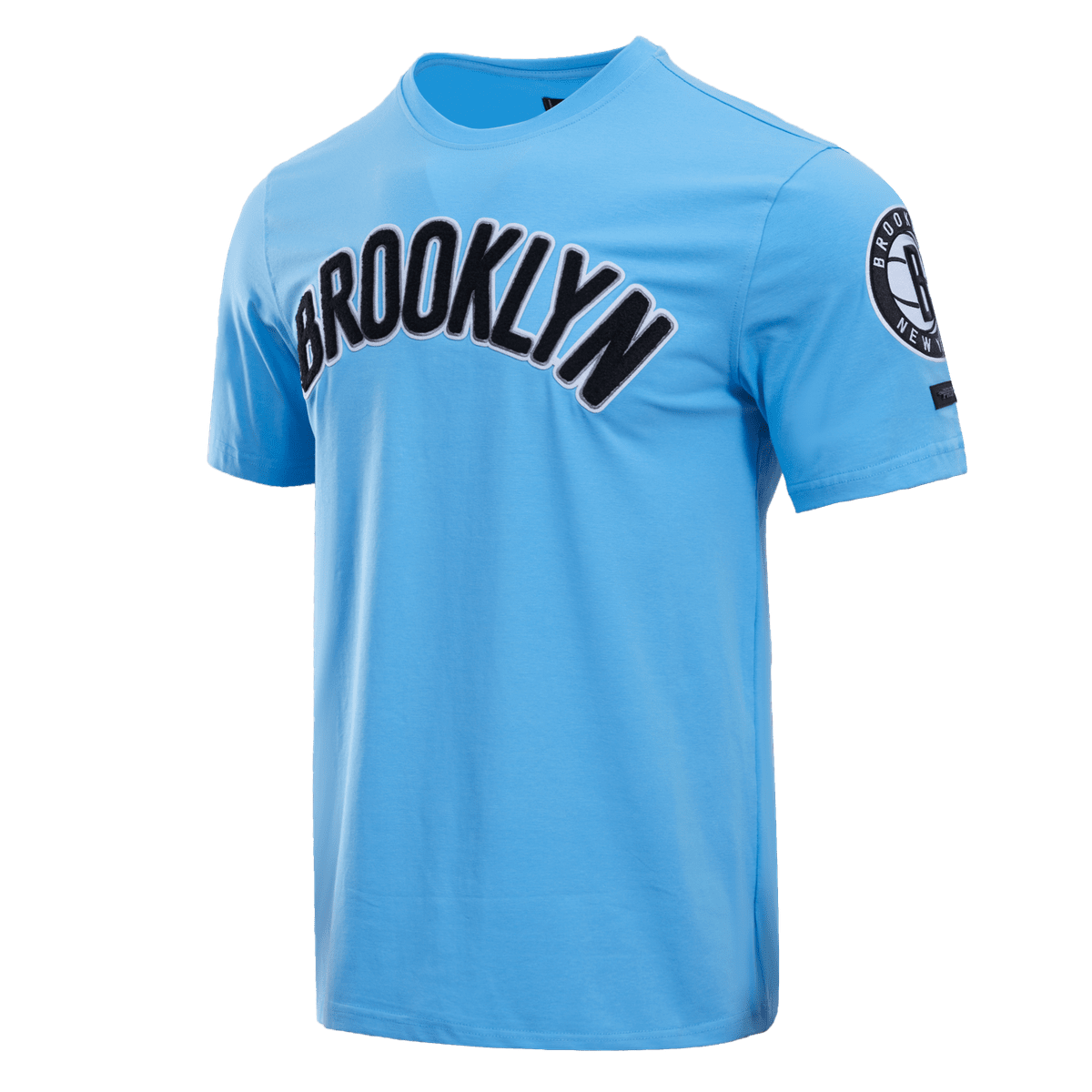 NBA BROOKLYN NETS CLASSIC CHENILLE MEN'S TEE (UNIVERSITY BLUE)