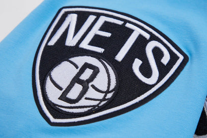 NBA BROOKLYN NETS CLASSIC CHENILLE MEN'S TEE (UNIVERSITY BLUE)