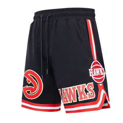 NBA ATLANTA HAWKS CLASSIC CHENILLE MEN'S SHORT (BLACK)