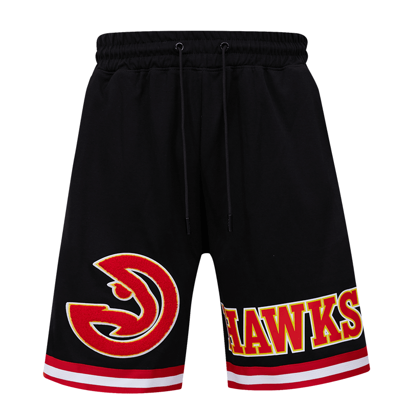 NBA ATLANTA HAWKS CLASSIC CHENILLE MEN'S SHORT (BLACK)