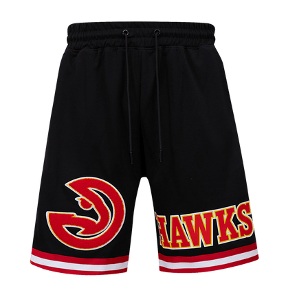 NBA ATLANTA HAWKS CLASSIC CHENILLE MEN'S SHORT (BLACK)