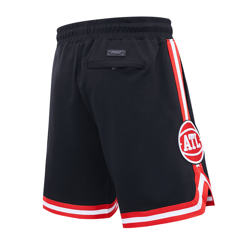 NBA ATLANTA HAWKS CLASSIC CHENILLE MEN'S SHORT (BLACK)