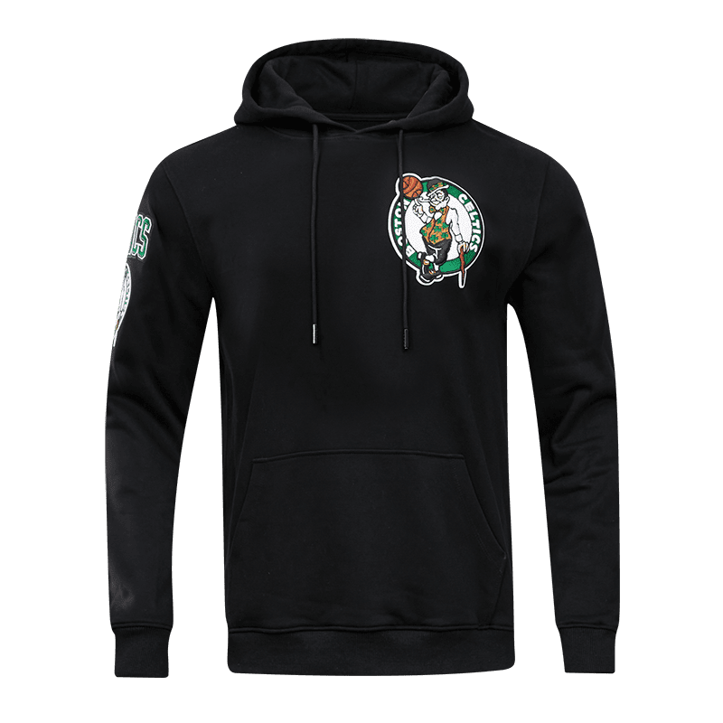 NBA BOSTON CELTICS CLASSIC CHENILLE MEN'S PO HOODIE (BLACK)