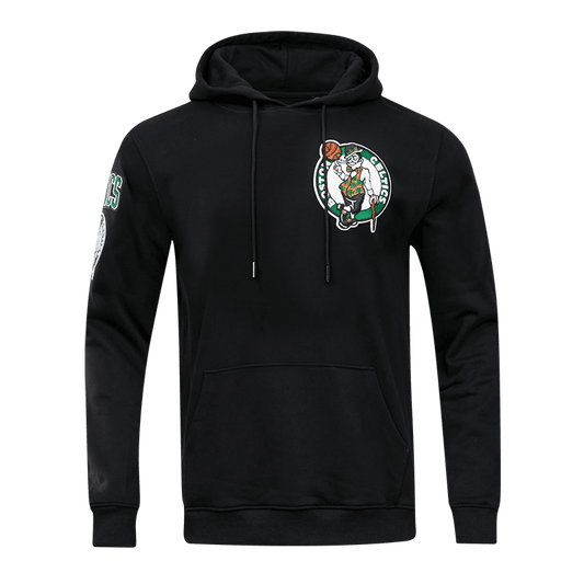 NBA BOSTON CELTICS CLASSIC CHENILLE MEN'S PO HOODIE (BLACK)