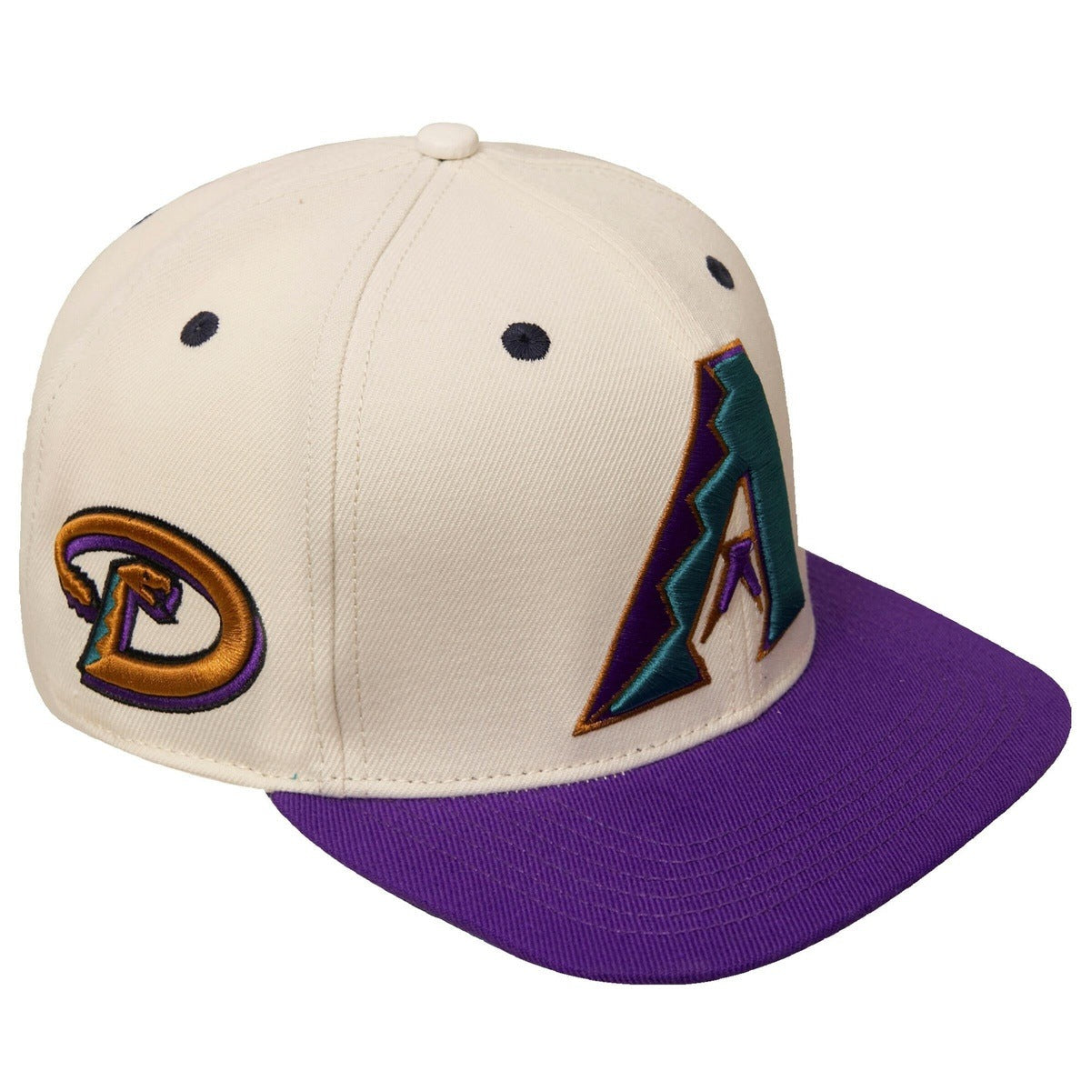 MLB ARIZONA DIAMONDBACKS RETRO CLASSIC UNISEX WOOL SNAPBACK HAT (EGGSHELL)