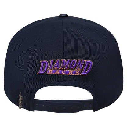 MLB ARIZONA DIAMONDBACKS RETRO CLASSIC UNISEX WOOL SNAPBACK HAT (BLACK)