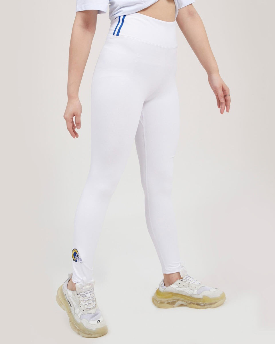 NFL LOS ANGELES RAMS CLASSIC WOMEN'S JERSEY LEGGING (WHITE)