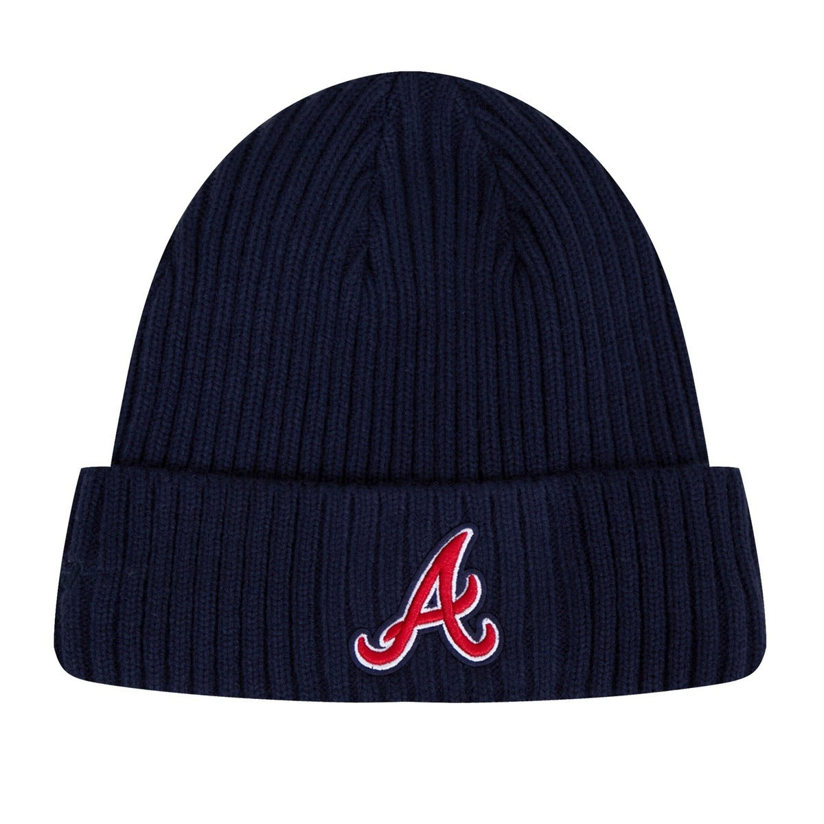 MLB ATLANTA BRAVES OLD ENGLISH UNISEX BEANIE (MIDNIGHT NAVY)