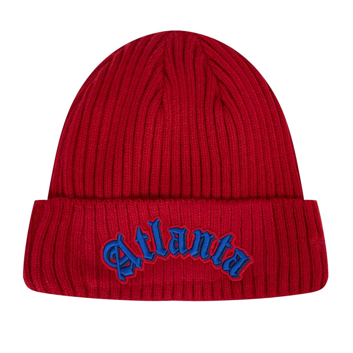 MLB ATLANTA BRAVES OLD ENGLISH UNISEX BEANIE (RED)