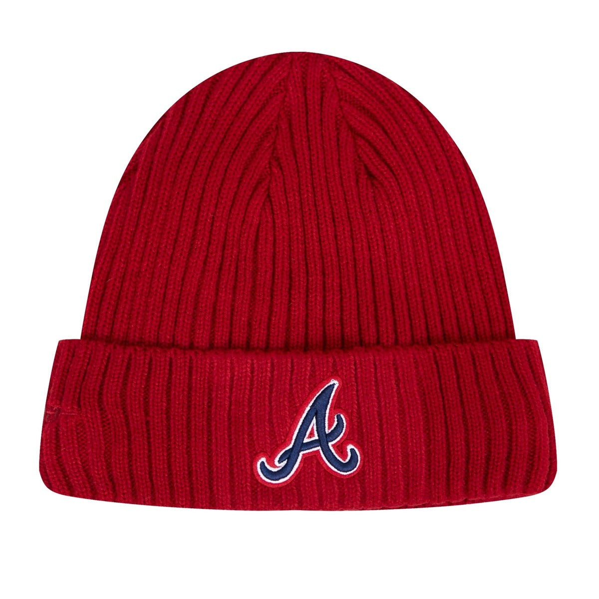 MLB ATLANTA BRAVES OLD ENGLISH UNISEX BEANIE (RED)