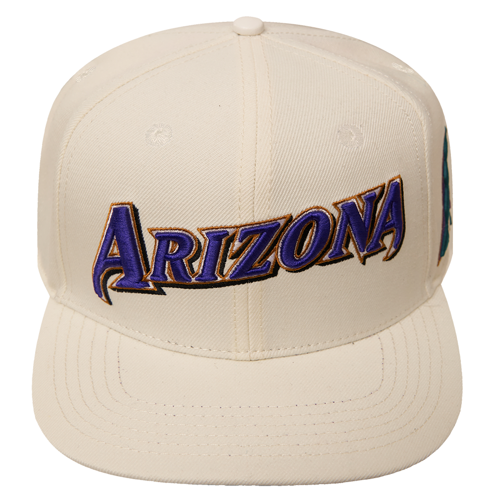 MLB ARIZONA DIAMONDBACKS RETRO CLASSIC UNISEX LOGO WOOL SNAPBACK (EGGSHELL)