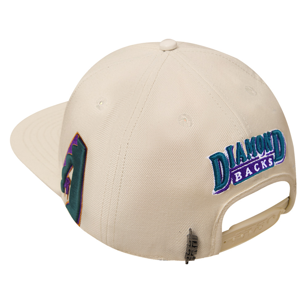 MLB ARIZONA DIAMONDBACKS RETRO CLASSIC UNISEX LOGO WOOL SNAPBACK (EGGSHELL)