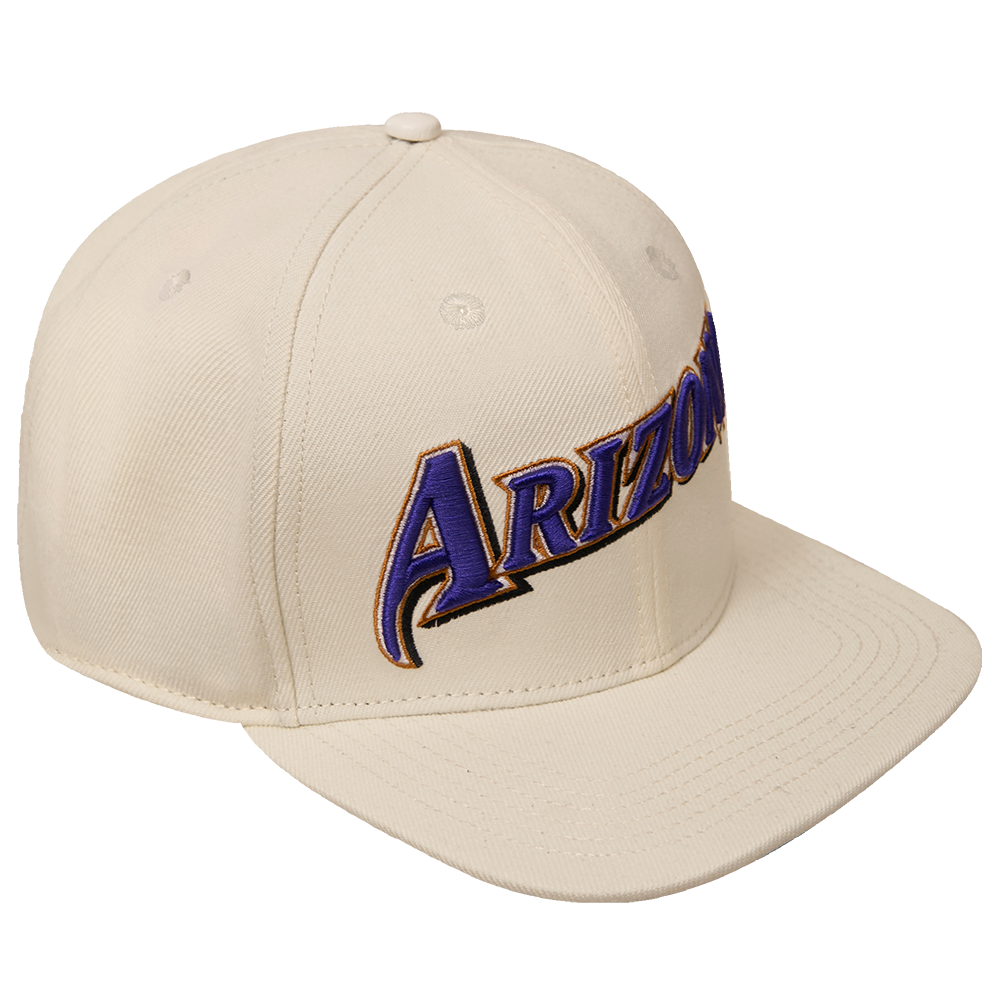 MLB ARIZONA DIAMONDBACKS RETRO CLASSIC UNISEX LOGO WOOL SNAPBACK (EGGSHELL)