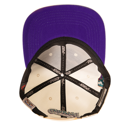 MLB ARIZONA DIAMONDBACKS RETRO CLASSIC UNISEX LOGO WOOL SNAPBACK (EGGSHELL)