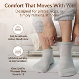 Pilates Socks for Women (2 Pairs)