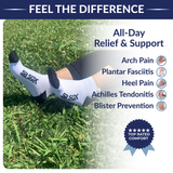 2-pair Lowcut Compression Socks (15-20mmHg)