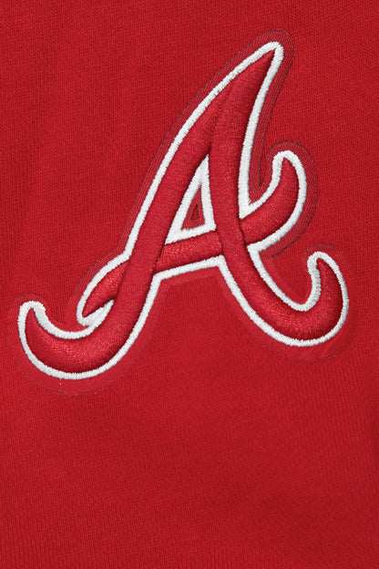 MLB ATLANTA BRAVES CLASSIC WOMEN'S PO HOODIE (RED)