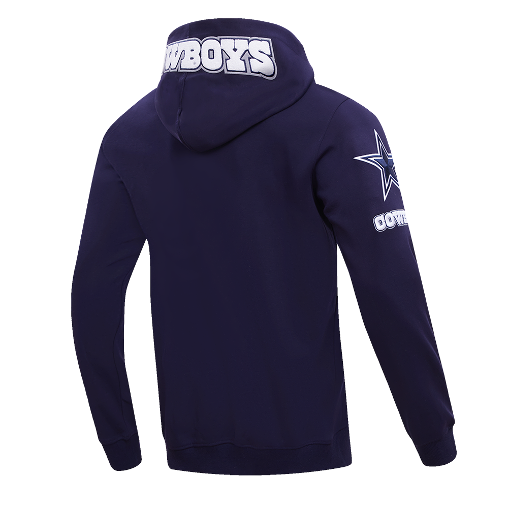 NFL DALLAS COWBOYS CLASSIC CHENILLE FZ HOODIE (MIDNIGHT NAVY)