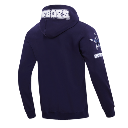 NFL DALLAS COWBOYS CLASSIC CHENILLE FZ HOODIE (MIDNIGHT NAVY)