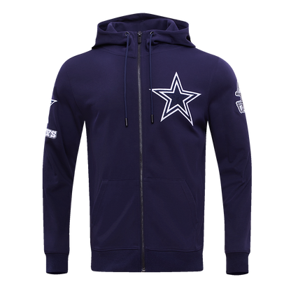 NFL DALLAS COWBOYS CLASSIC CHENILLE FZ HOODIE (MIDNIGHT NAVY)