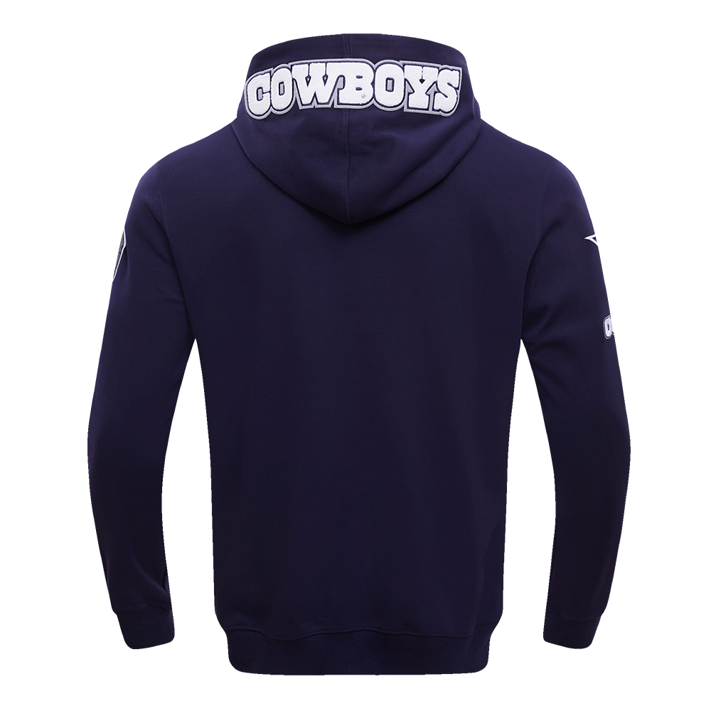 NFL DALLAS COWBOYS CLASSIC CHENILLE FZ HOODIE (MIDNIGHT NAVY)