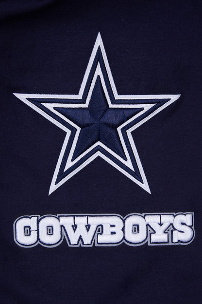 NFL DALLAS COWBOYS CLASSIC CHENILLE FZ HOODIE (MIDNIGHT NAVY)