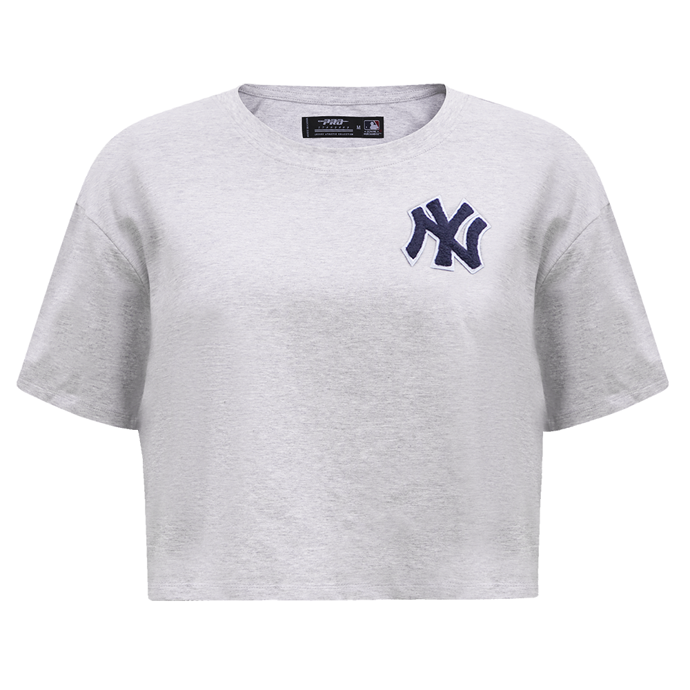 MLB NEW YORK YANKEES CLASSIC WOMEN'S BOXY TOP (HEATHER GREY)