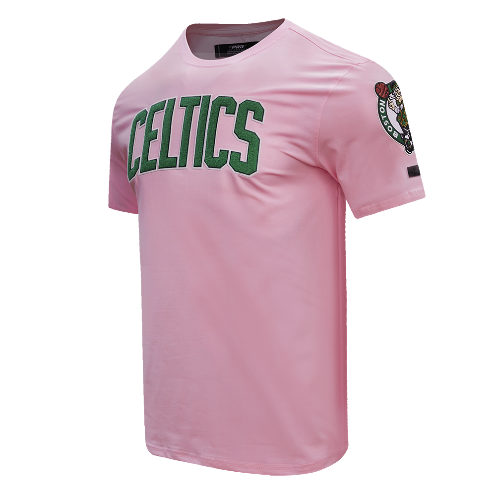 NBA BOSTON CELTICS CLASSIC CHENILLE MEN'S TEE (PINK)