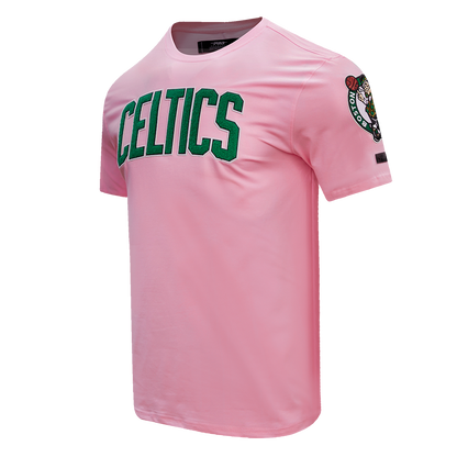 NBA BOSTON CELTICS CLASSIC CHENILLE MEN'S TEE (PINK)