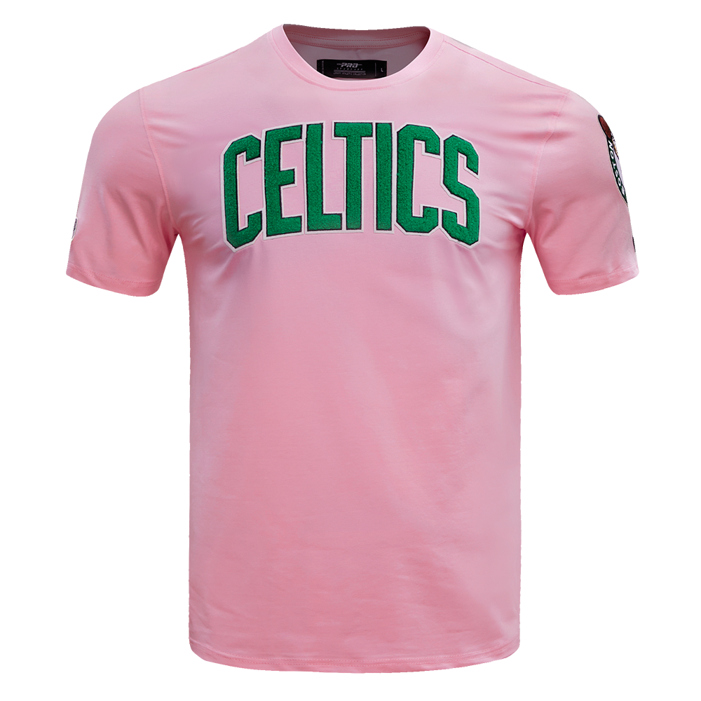 NBA BOSTON CELTICS CLASSIC CHENILLE MEN'S TEE (PINK)