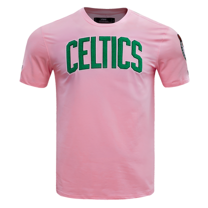 NBA BOSTON CELTICS CLASSIC CHENILLE MEN'S TEE (PINK)