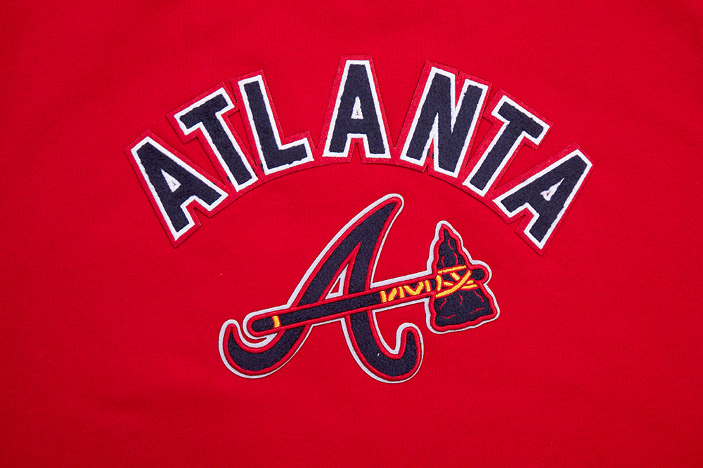 MLB ATLANTA BRAVES CLASSIC WOMEN'S CREWNECK (RED)