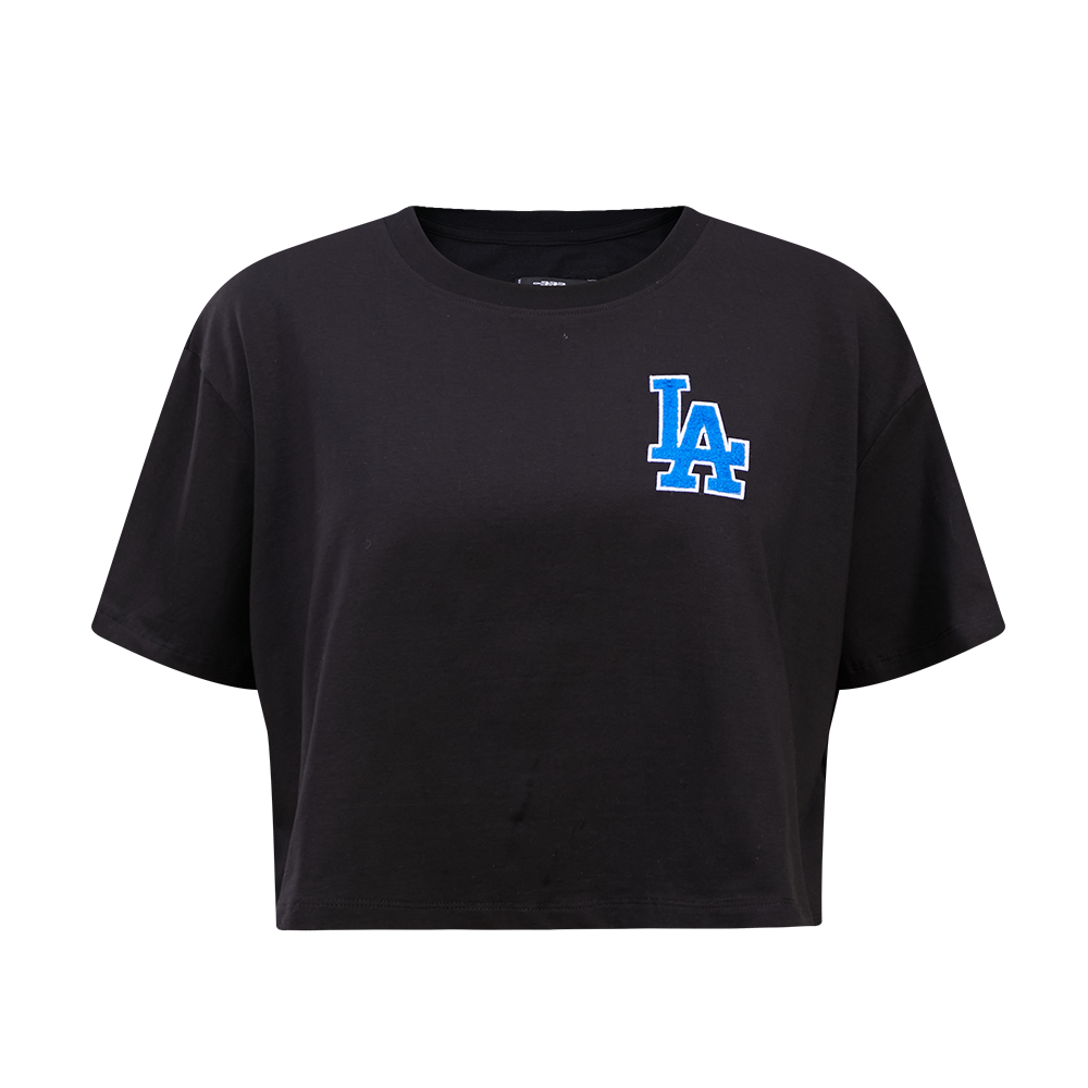 MLB LOS ANGELES DODGERS CLASSIC WOMEN'S BOXY TOP (BLACK)