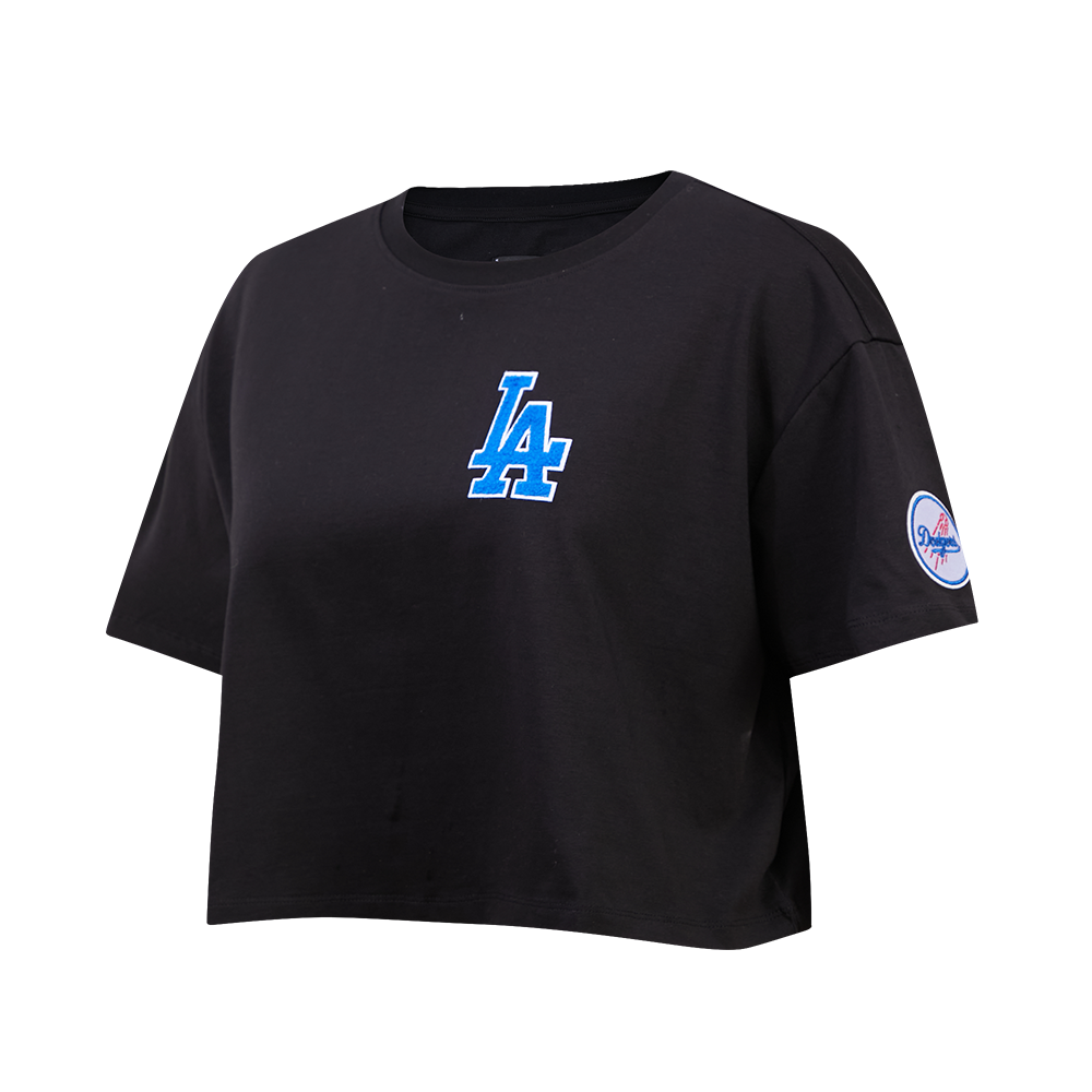 MLB LOS ANGELES DODGERS CLASSIC WOMEN'S BOXY TOP (BLACK)