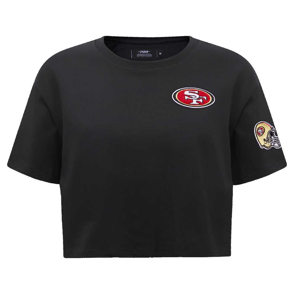 NFL SAN FRANCISCO 49ERS CLASSIC WOMEN'S BOXY TEE (BLACK)