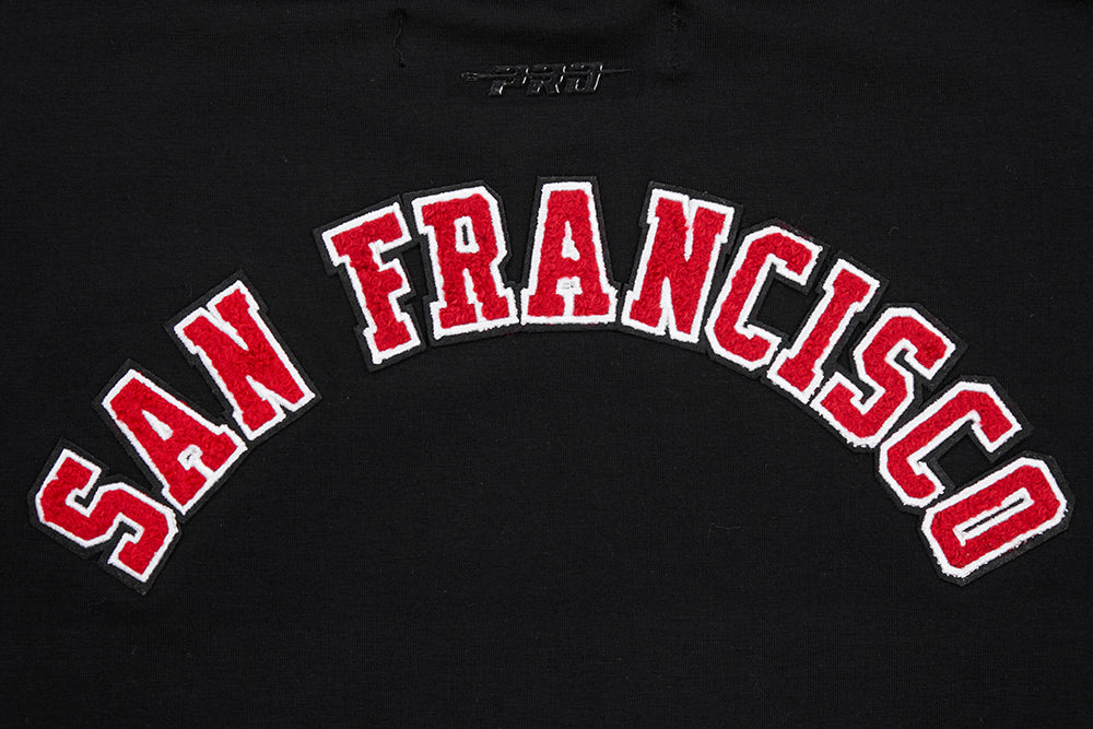 NFL SAN FRANCISCO 49ERS CLASSIC WOMEN'S BOXY TEE (BLACK)