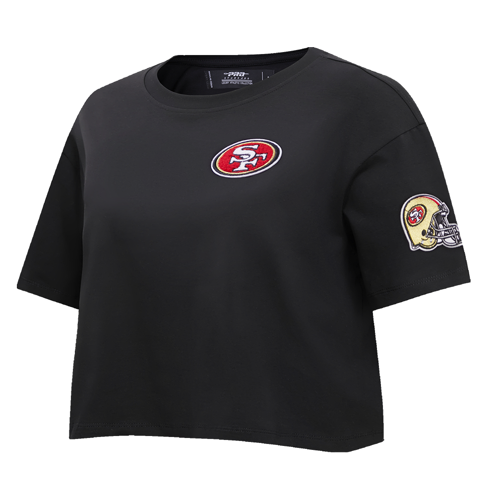 NFL SAN FRANCISCO 49ERS CLASSIC WOMEN'S BOXY TEE (BLACK)