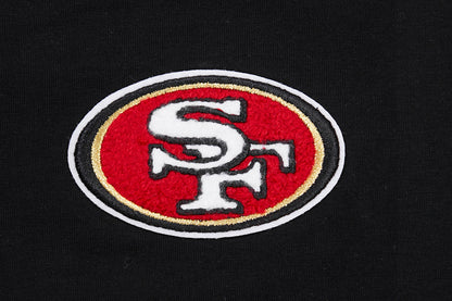 NFL SAN FRANCISCO 49ERS CLASSIC WOMEN'S BOXY TEE (BLACK)