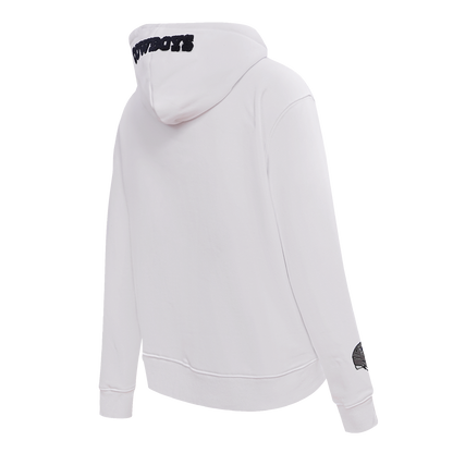 NFL DALLAS COWBOYS CLASSIC WOMEN'S PO HOODIE (WHITE)