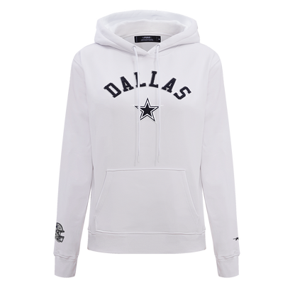 NFL DALLAS COWBOYS CLASSIC WOMEN'S PO HOODIE (WHITE)