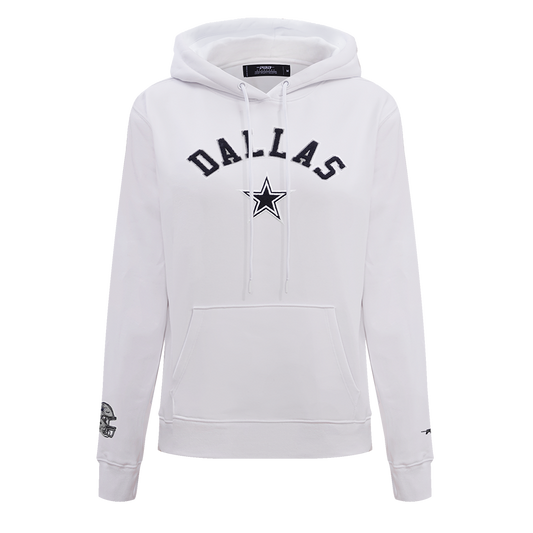 NFL DALLAS COWBOYS CLASSIC WOMEN'S PO HOODIE (WHITE)