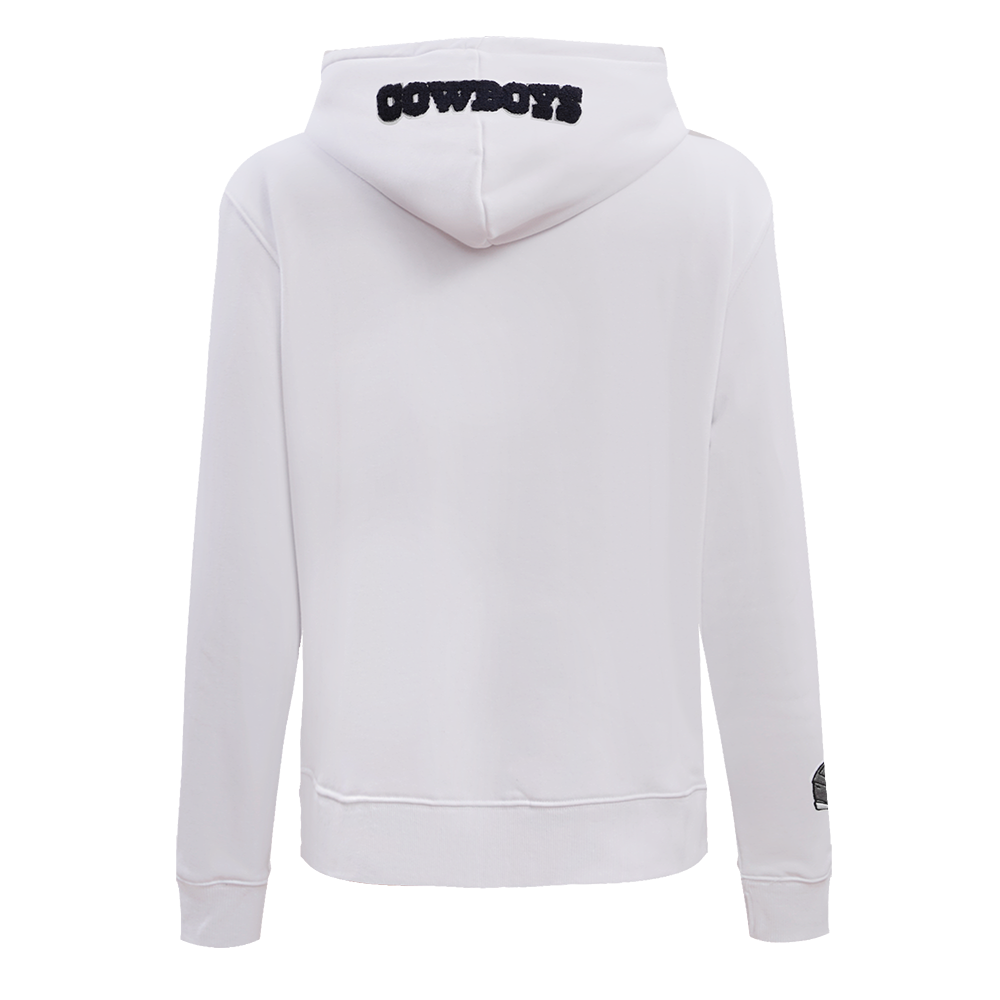 NFL DALLAS COWBOYS CLASSIC WOMEN'S PO HOODIE (WHITE)