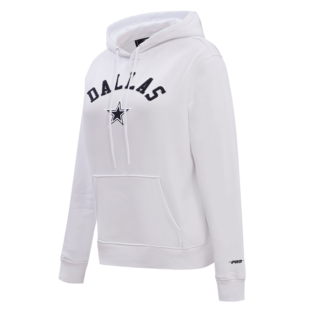 NFL DALLAS COWBOYS CLASSIC WOMEN'S PO HOODIE (WHITE)