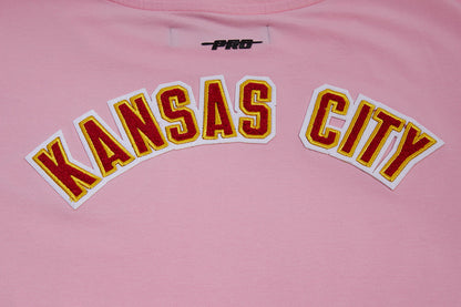 NFL KANSAS CITY CHIEFS CLASSIC WOMEN'S BOXY TEE (PINK)