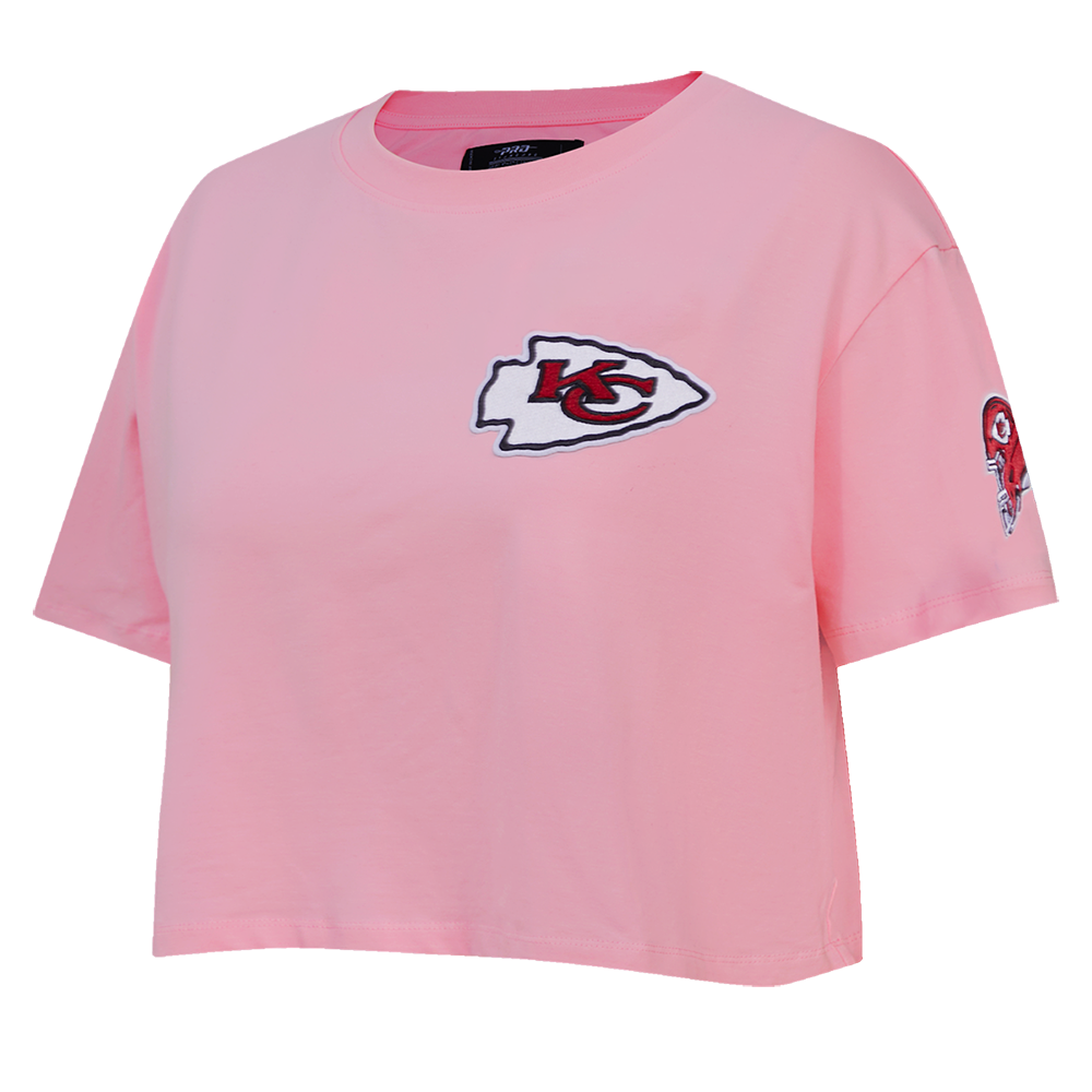 NFL KANSAS CITY CHIEFS CLASSIC WOMEN'S BOXY TEE (PINK)