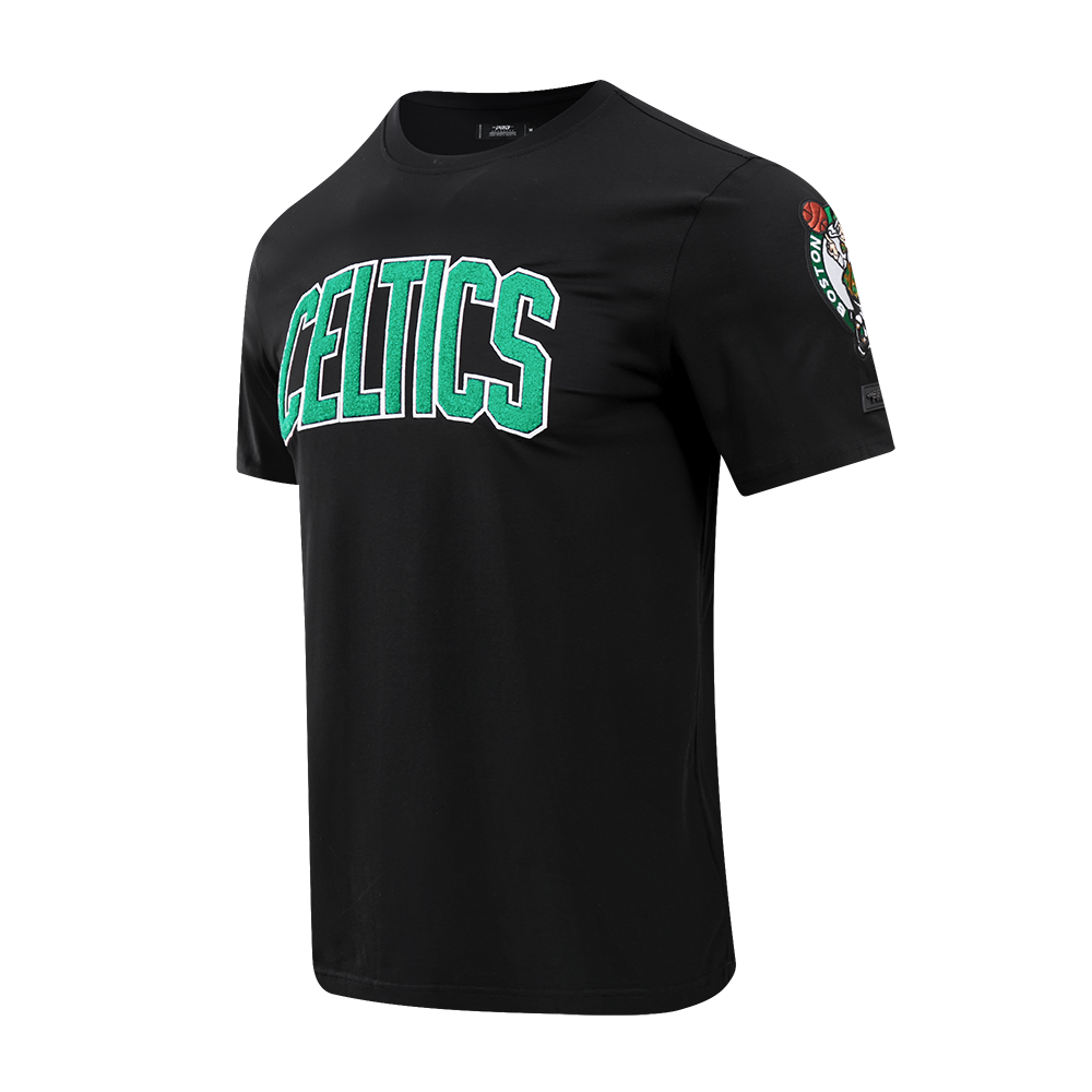 NBA BOSTON CELTICS CLASSIC CHENILLE MEN'S TEE (BLACK)