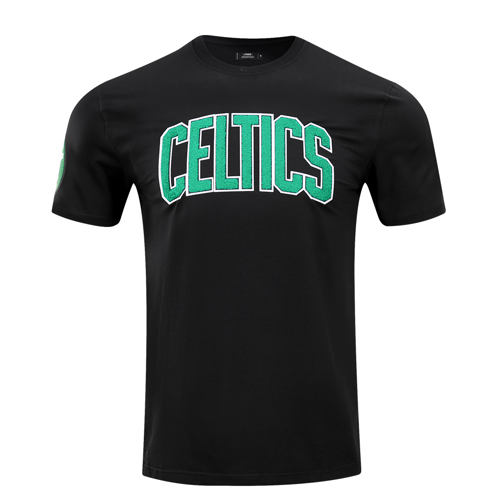 NBA BOSTON CELTICS CLASSIC CHENILLE MEN'S TEE (BLACK)