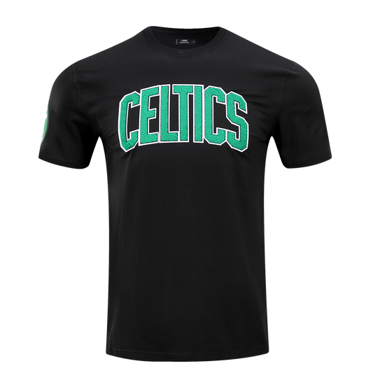 NBA BOSTON CELTICS CLASSIC CHENILLE MEN'S TEE (BLACK)